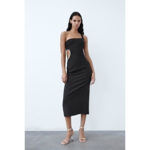 Rare zara rhinestone cutout dress